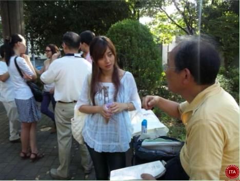 东京汉语角志愿者走进NHK电视台 教日本人学汉语