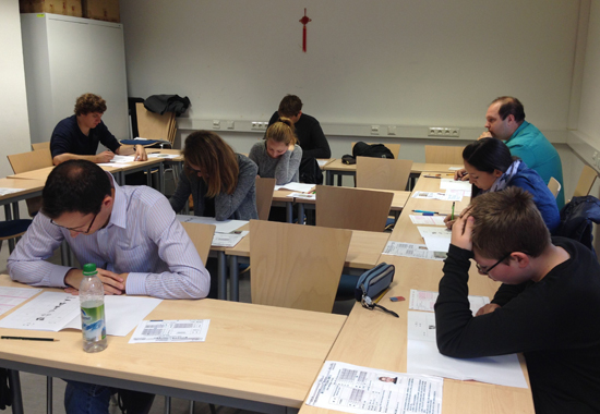 德国纽伦堡对外汉语培训中心举行2014年第三次汉语水平考试
