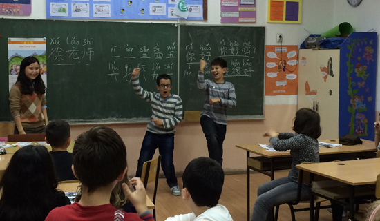 圣基里尔•麦托迪小学汉语教学点正式开课