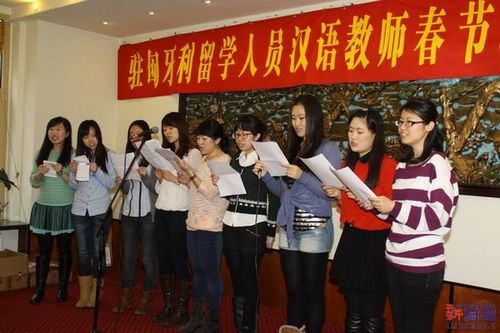 中国驻匈牙利大使与在匈汉语教师同庆羊年新春
