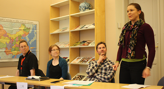 赫尔辛基大学孔子学院举行高级汉语班汉语辩论赛