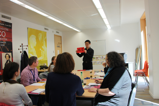 法国阿尔萨斯孔子学院在欧洲委员会开设首个汉语课堂