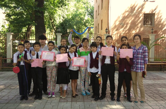 塔吉克斯坦卡夫拉特私立学校汉语教学点举办趣味运动会