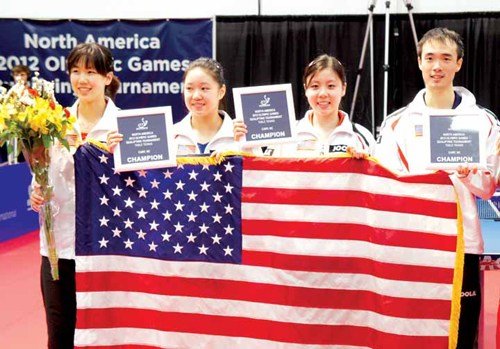 华裔乒球手自称“美国队长”学习中文为取经